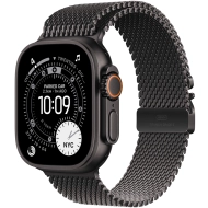 Apple Watch Ultra 3 (2025) GPS + Cellular 49mm koperta tytanowa Black + pasek Black Titanium Milanese Loop L