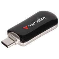 Pendrive Verbatim Plectra USB-C 128 GB Czarny - Black