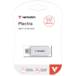 Pendrive Verbatim Plectra USB-C 64 GB Biały - White