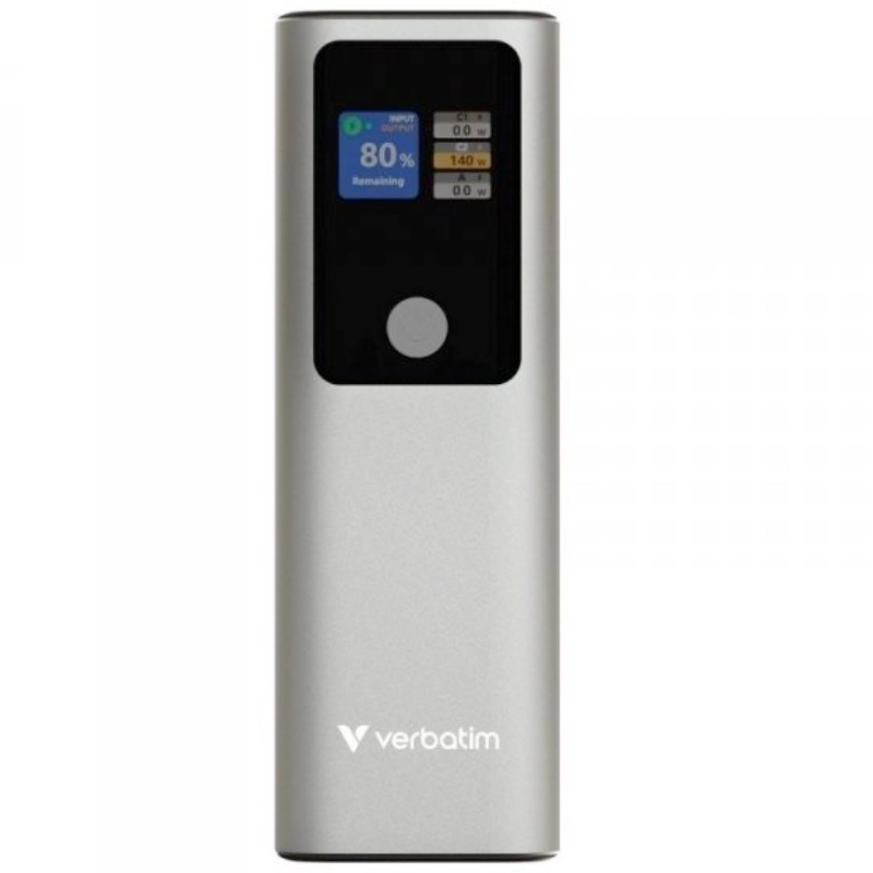 Powerbank Verbatim Charge 'n' Go 27000 mAh 140 W 2 x USB-C PD 3.1 Szary - Grey