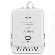 Czujnik gazu ziemnego Firesco JT-ZL2010W Wi-Fi Tuya Smart Life Biały - White