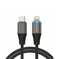Kabel USB-C do Lightning LED Somostel 27 W 120 cm Szary - Grey