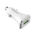 Ładowarka samochodowa Somostel 1x USB-A + Kabel USB-C Biała - White