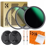 Zestaw filtrów K&F Concept 3w1 NANO-D CPL NANO-D UV NANO-D ND1000 72 mm