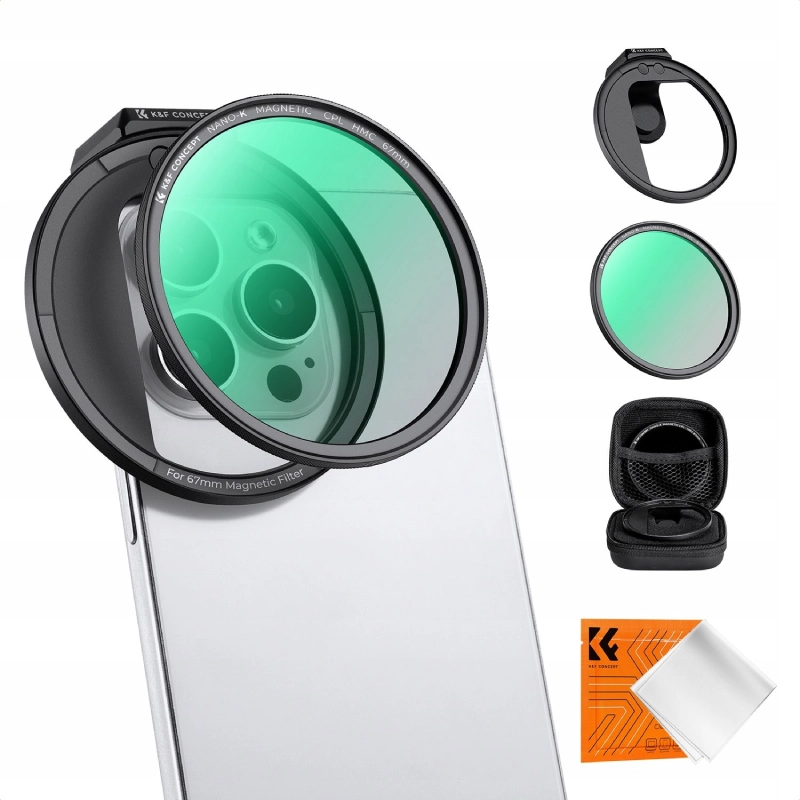 Filtr polaryzacyjny do telefonu K&F Concept NANO-K CPL HMC 67 mm