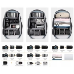Plecak fotograficzny K&F Concept KF13.164 25 l Szary - Grey