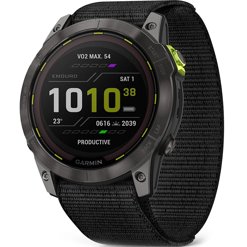 Smartwatch Garmin Enduro 2 Sapphire Solar DLC Czarno-szary - Slate Grey