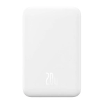 Powerbank indukcyjny Baseus Mini 5000 mAh 20 W Biały - White