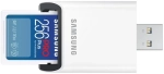 Karta pamięci Samsung SDXC PRO Plus 2023 256 GB V30 U3 UHS-I (180 MB/s) + czytnik SD
