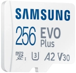 Karta pamięci Samsung microSDXC EVO Plus 2021 256 GB A2 V30 U3 UHS-I (130 MB/s) + adapter SD