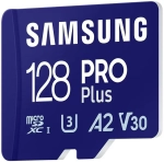 Karta pamięci Samsung microSDXC PRO Plus 2023 128 GB A2 V30 U3 UHS-I (180 MB/s) + adapter SD