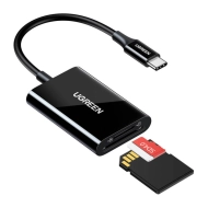 Czytnik kart USB-C Ugreen CM265 Czarny - Black
