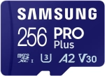 Karta pamięci Samsung microSDXC PRO Plus 2023 256 GB A2 V30 U3 UHS-I (180 MB/s) + adapter SD