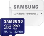Karta pamięci Samsung microSDXC PRO Plus 2023 256 GB A2 V30 U3 UHS-I (180 MB/s) + adapter SD