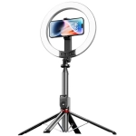 Statyw do telefonu z lampą Usams ZB323 10" Czarny - Black