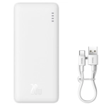 Powerbank Baseus Airpow 10000 mAh 20W Biały - White