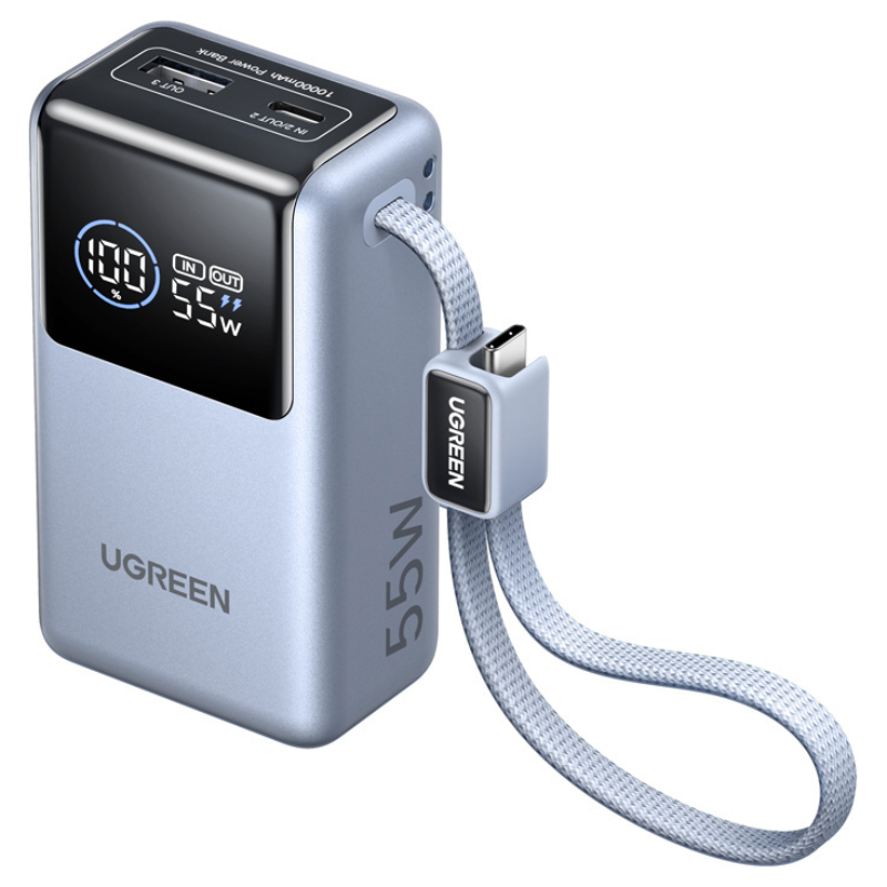 Powerbank Ugreen PB727 10000 mAh 55 W Szary - Grey