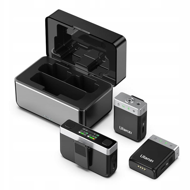 Mikrofon krawatowy Ulanzi A18 8 GB 2 szt. Zestaw Czarny - Black