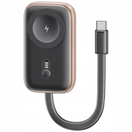 Ładowarka indukcyjna USAMS CD245 do Apple Watch + powerbank 1200 mAh Rdzawa - Tarnish
