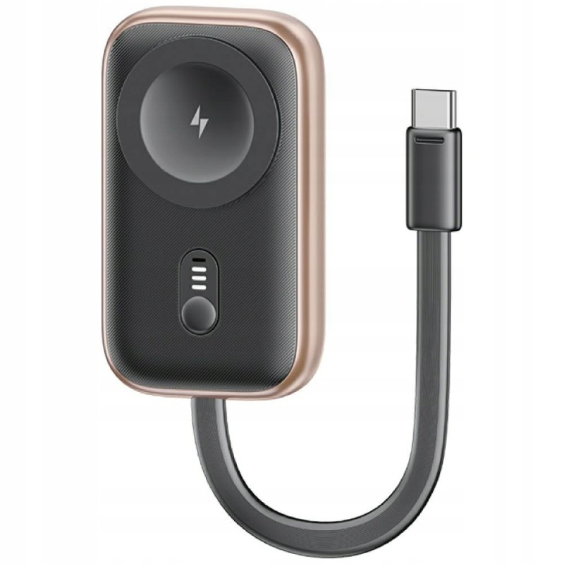 Ładowarka indukcyjna USAMS CD245 do Apple Watch + powerbank 1200 mAh Rdzawa - Tarnish