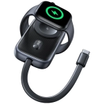 Ładowarka indukcyjna USAMS CD245 do Apple Watch + powerbank 1200 mAh Tytanowa czerń - Titanium