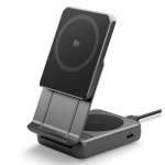Ładowarka indukcyjna 2w1 Spigen Essential Qi2.2 25 W Czarna - Black