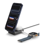 Ładowarka indukcyjna 2w1 Spigen Essential Qi2.2 25 W Czarna - Black