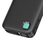 Powerbank USAMS US-CD225 Lightning Retractable 10000 mAh 20 W Czarny - Black