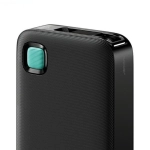 Powerbank USAMS US-CD225 Lightning Retractable 10000 mAh 20 W Czarny - Black