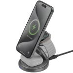 Ładowarka indukcyjna Energea Bazic GoMag Gyre 3w1 15 W Czarna - Black