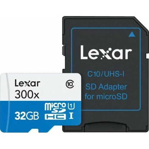 Karta pamięci Lexar 32GB micro SDHC 300X UHS-I + adapter SDHC