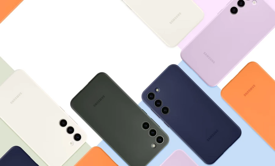 Etui Samsung Silicone Case do Galaxy S23+ granatowe