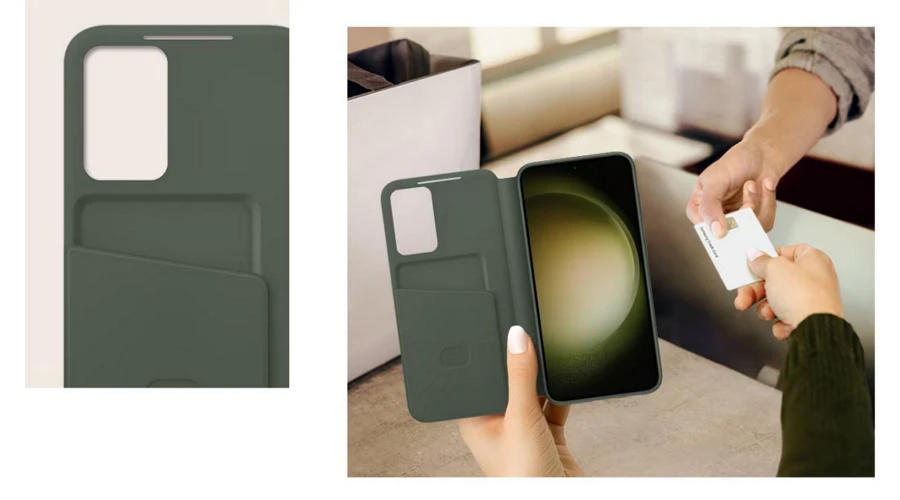 Pokrowiec Samsung Smart View Wallet Case do Galaxy S23+ Phantom Black