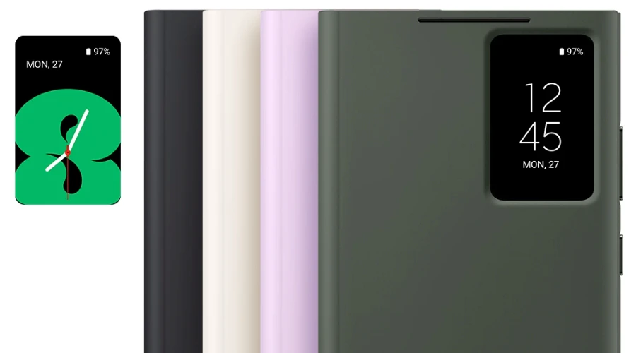 Pokrowiec Samsung Smart View Wallet Case do Galaxy S23 Ultra Green