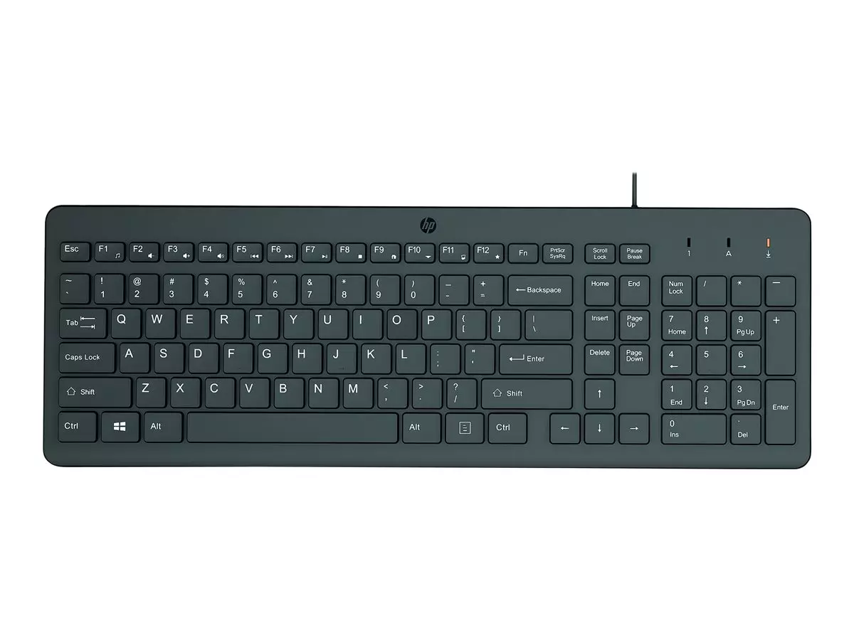 Klawiatura przewodowa HP 150 Czarna
