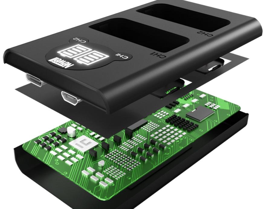 Zestaw ładowarka dwukanałowa Newell DL-USB-C i akumulator LP-E17