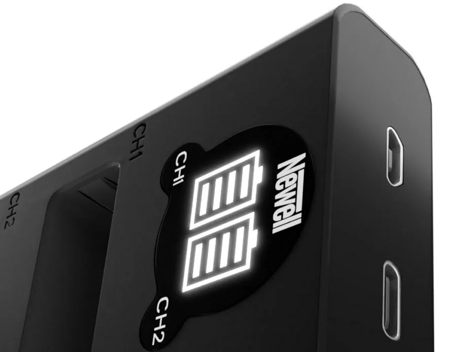 Zestaw ładowarka dwukanałowa Newell DL-USB-C i dwa akumulatory LP-E17