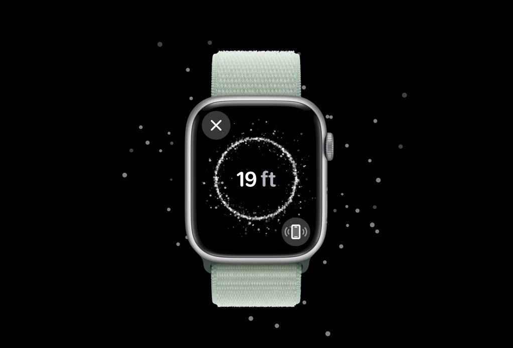 Apple Watch Series 9 GPS z kopertą 41mm z aluminium w kolorze północy z paskiem sportowym S/M w kolorze północy