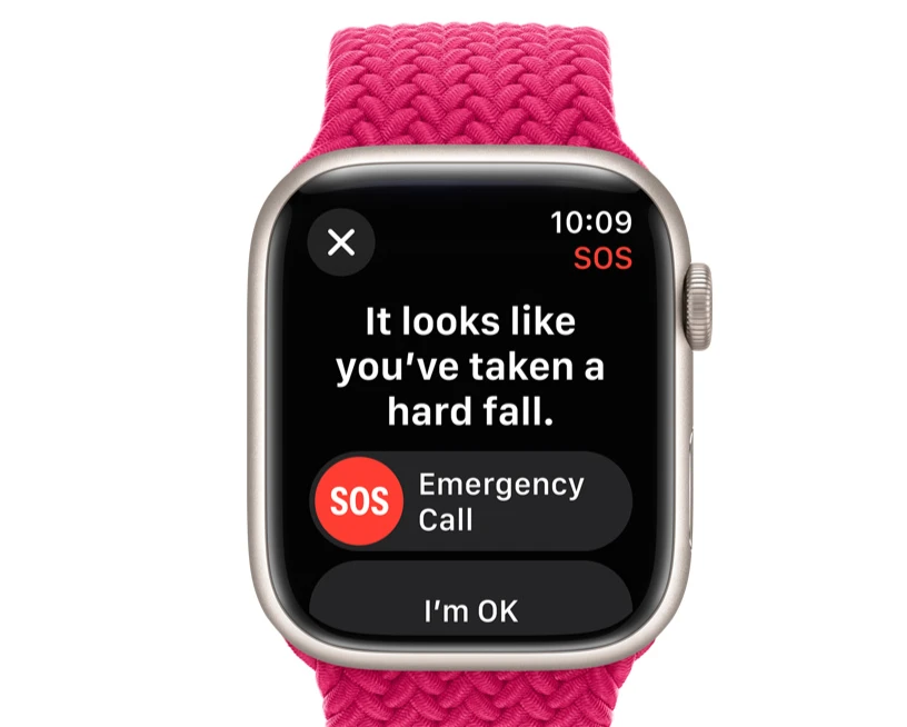 Apple Watch Series 9 GPS z kopertą 45mm z aluminium w kolorze północy z paskiem sportowym S/M w kolorze północy