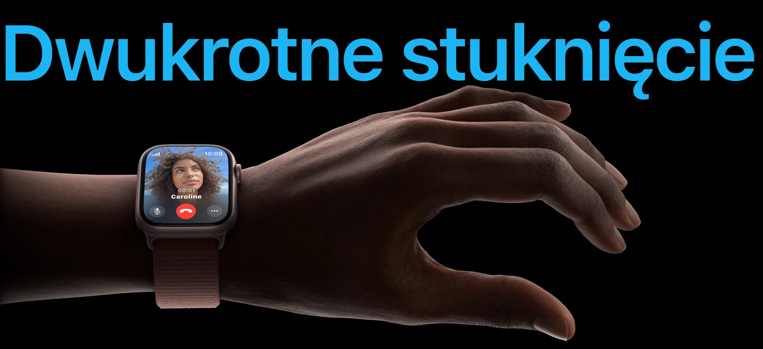 Apple Watch Series 9 GPS z kopertą 45mm z aluminium w kolorze północy z paskiem sportowym S/M w kolorze północy