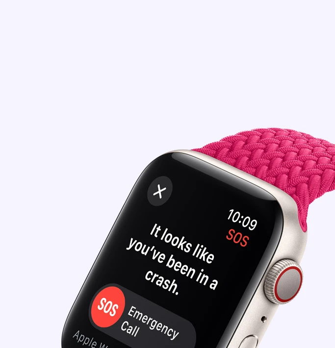Apple Watch SE V2 GPS 40 mm koperta z aluminium w kolorze srebrnym z paskiem sportowym rozmiar S/M błękit burzy (2023)