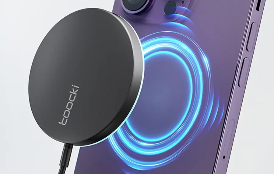 Ładowarka bezprzewodowa indukcyjna Toocki TWXC-YJ01 15 W czarna