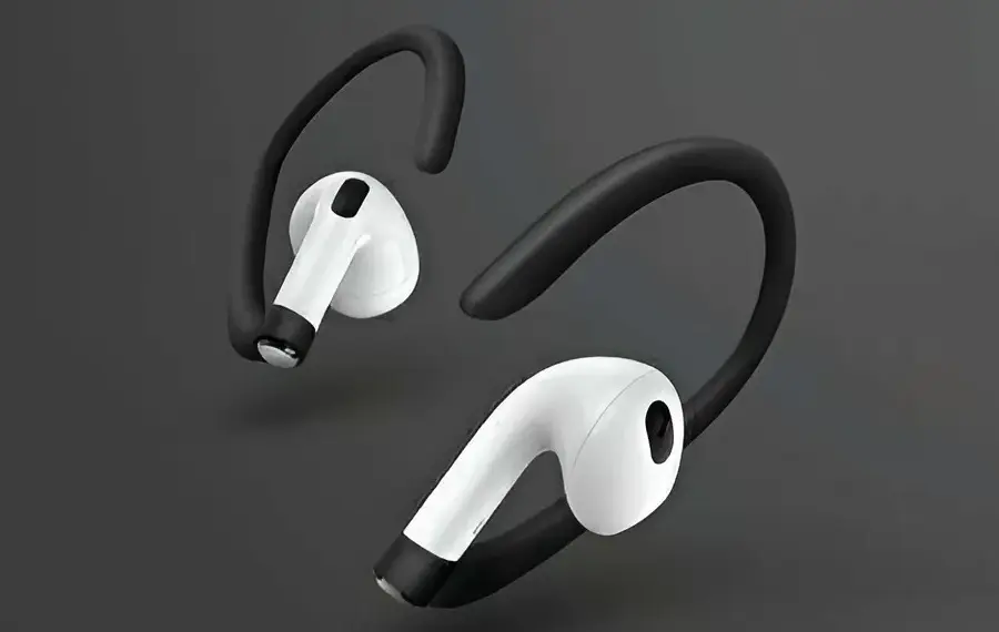 Nakładki UNIQ Loop Sports Ear Hooks dual pack biały-czarny