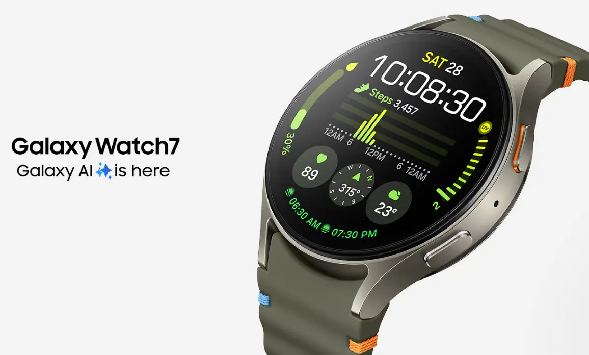 Smartwatch Samsung Galaxy Watch 7 LTE 44 mm srebrny