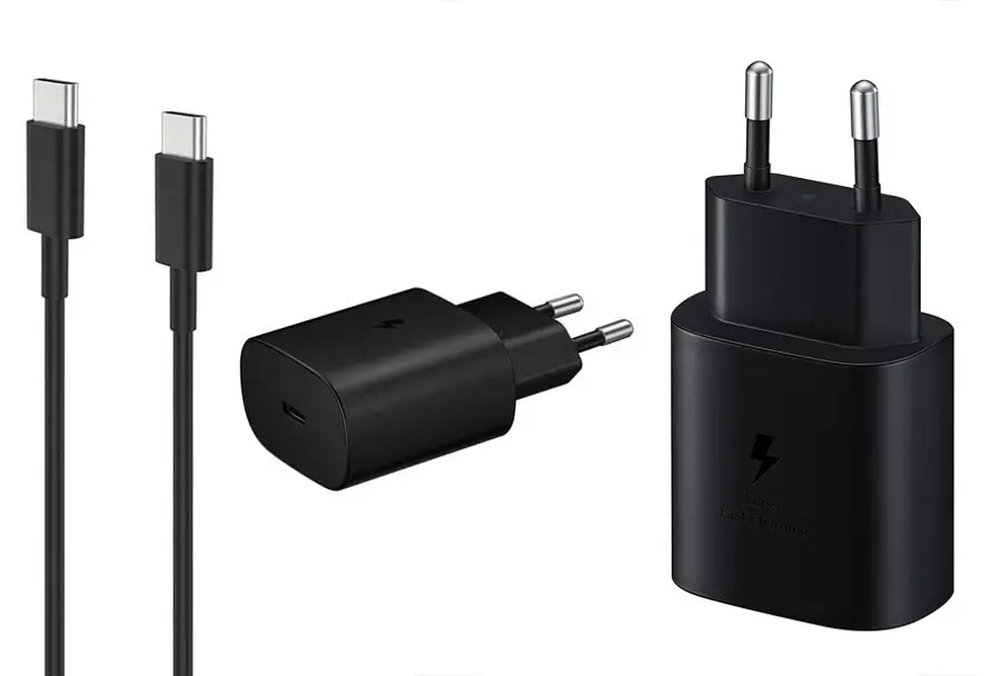 Ładowarka sieciowa Samsung TA800 Power Delivery 25 W + kabel USB-C OEM czarna