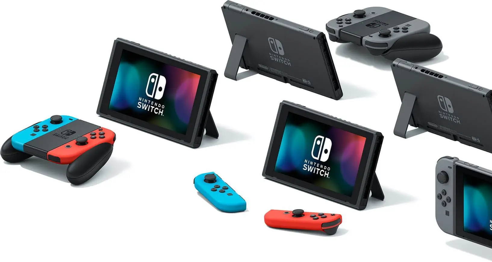 Nintendo Switch V2 czerwono-niebieska + gra Switch Sports