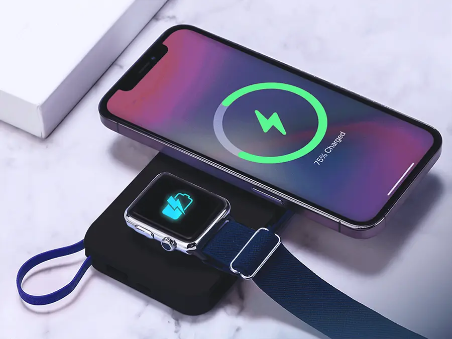 Powerbank 3mk PastelUp 10000 mAh 22.5 W MagSafe QI USB-A, USB-C, Lightning niebieski