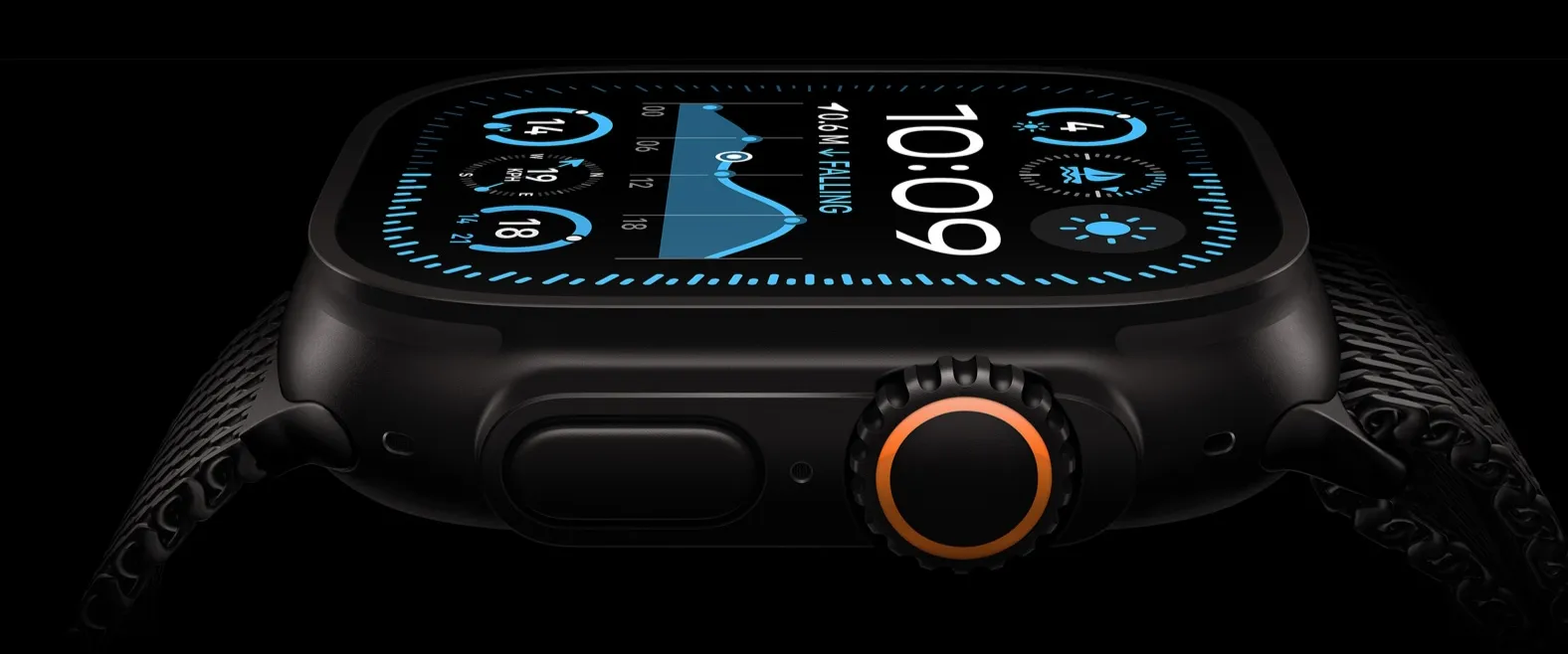 Apple Watch Ultra 2 LTE 49 mm koperta tytanowa + pasek Ocean Orange