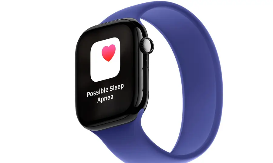 Apple Watch Series 10 GPS z kopertą 46 mm z aluminium w kolorze onyksu z paskiem sportowym w kolorze czarnym M/L