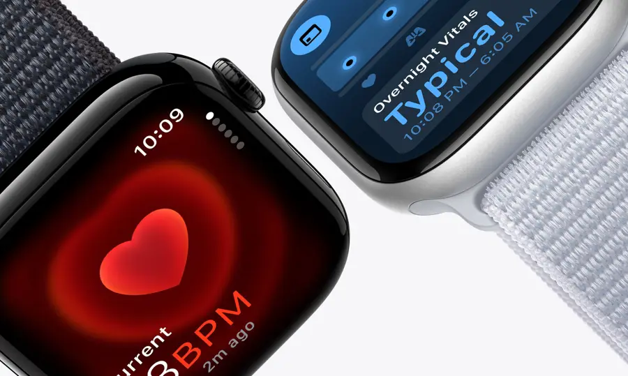 Apple Watch Series 10 GPS z kopertą 46 mm z aluminium w kolorze onyksu z paskiem sportowym w kolorze czarnym S/M